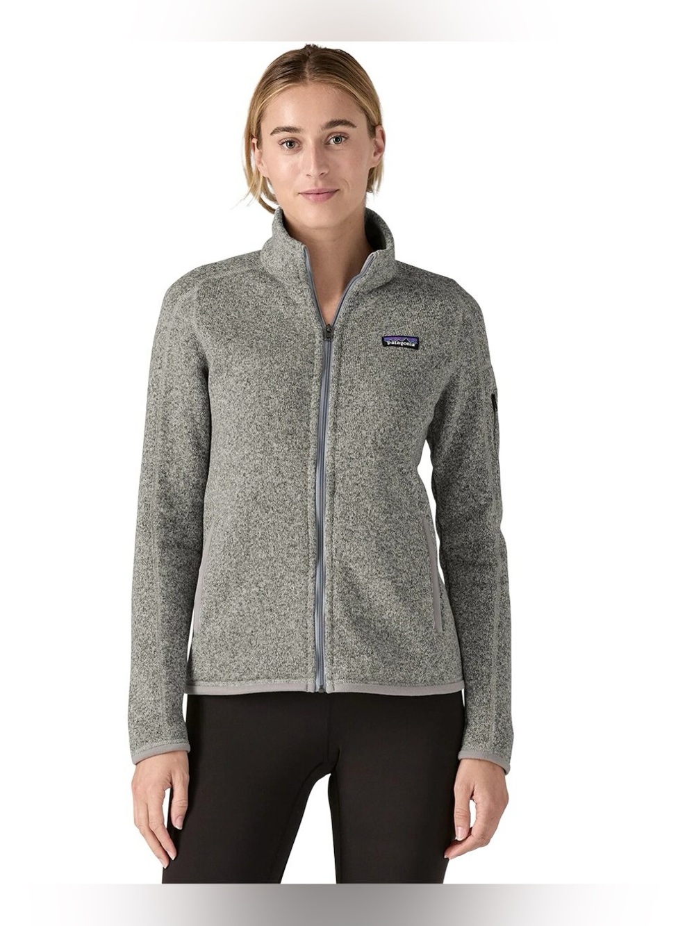 PATAGONIA Better Sweater Heather Gray Full-Zip Women's Fleece Jacket